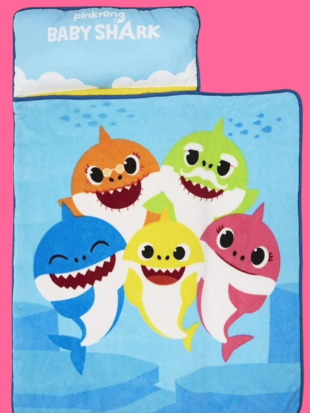 Baby Shark Kids Nap Mat Set NWT